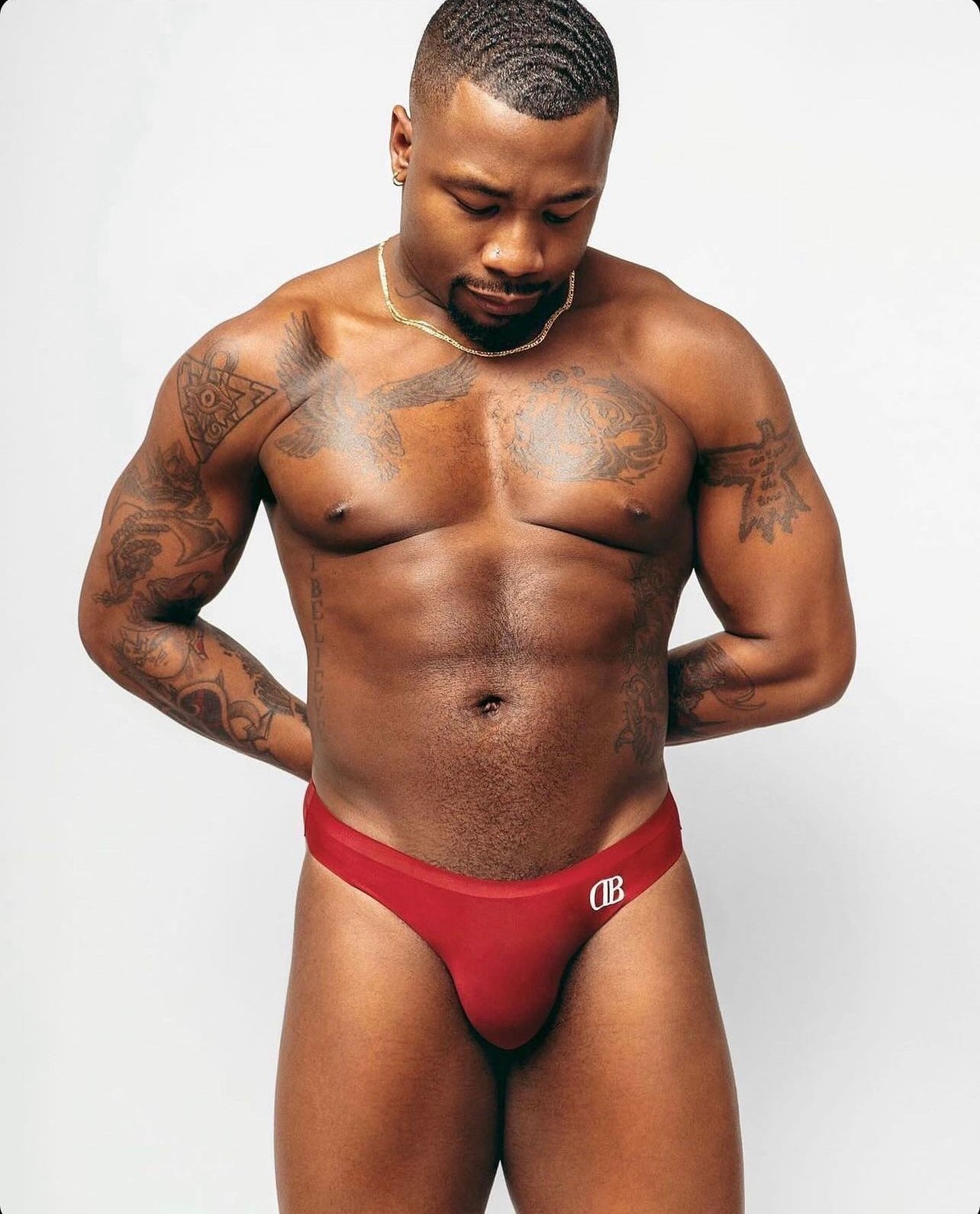 ROSE Wine Ice Silk Briefs